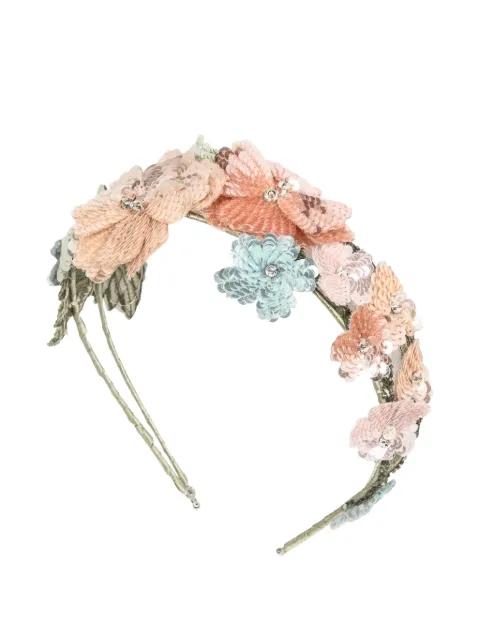 Milani floral-appliqué headband by JENNIFER BEHR