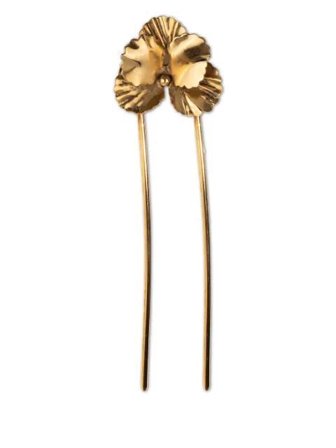 Pansy hairpin by JENNIFER BEHR