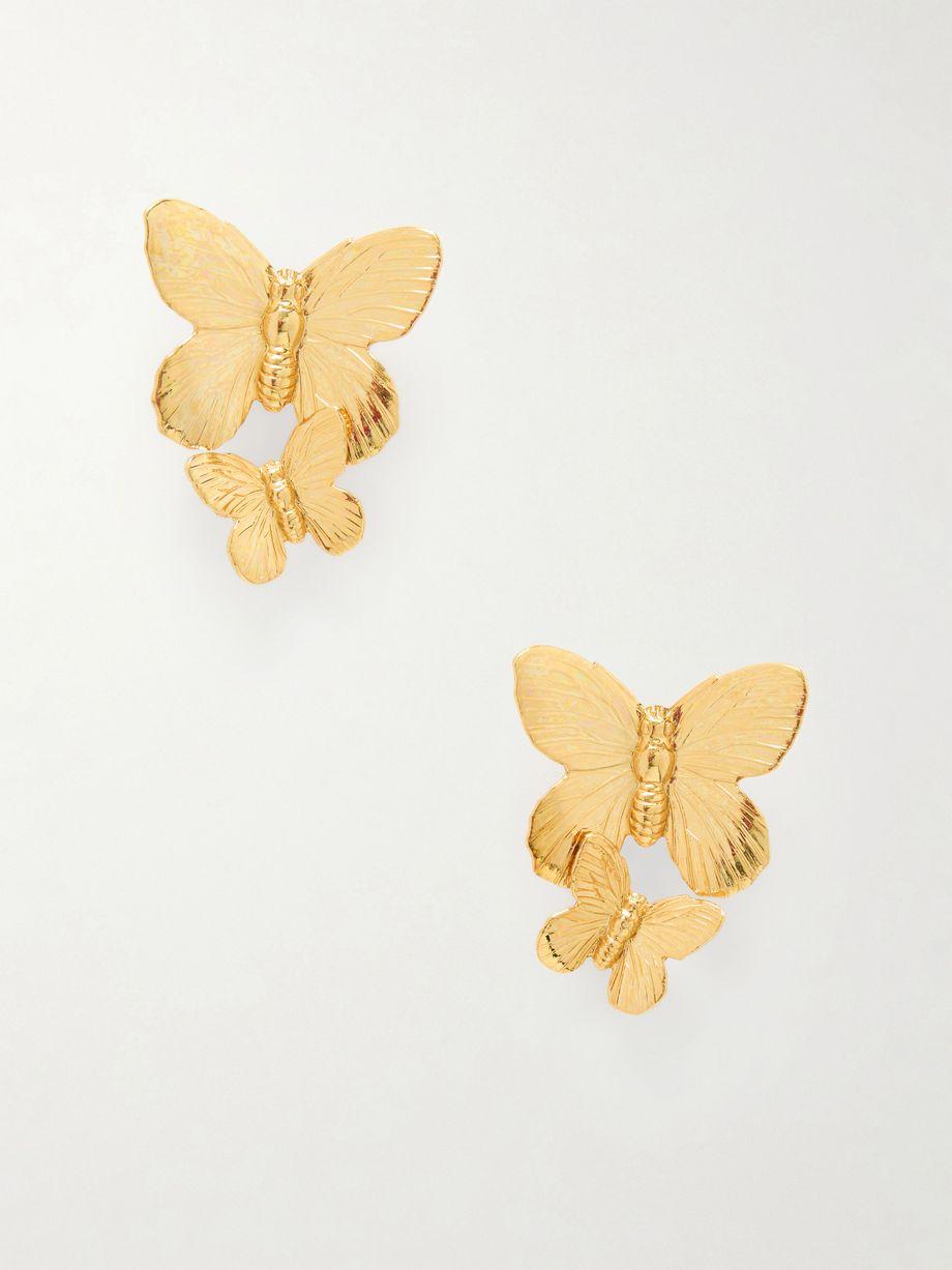 Peri gold-tone earrings by JENNIFER BEHR