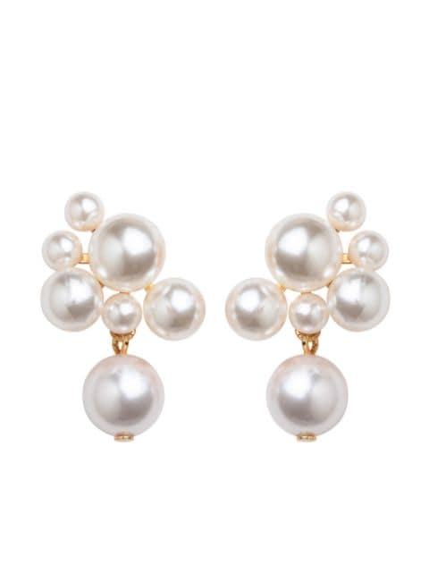 Perlita pearl-detailing earrings by JENNIFER BEHR