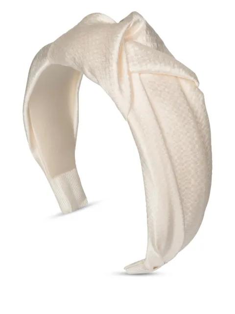 Samaya Hammered Silk headband by JENNIFER BEHR