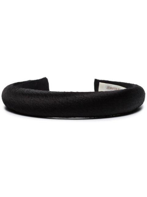 Tori hammered silk headband by JENNIFER BEHR