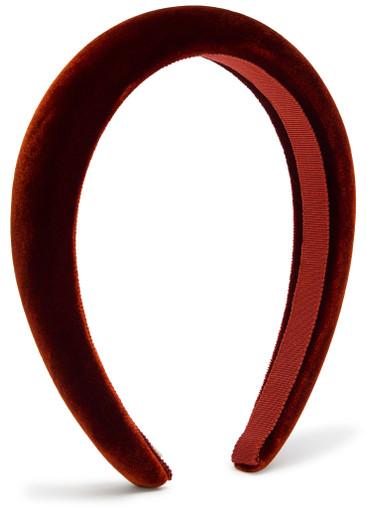 Tori padded velvet headband by JENNIFER BEHR