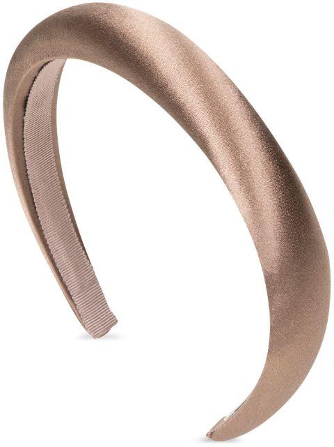 Tori satin-finish headband by JENNIFER BEHR