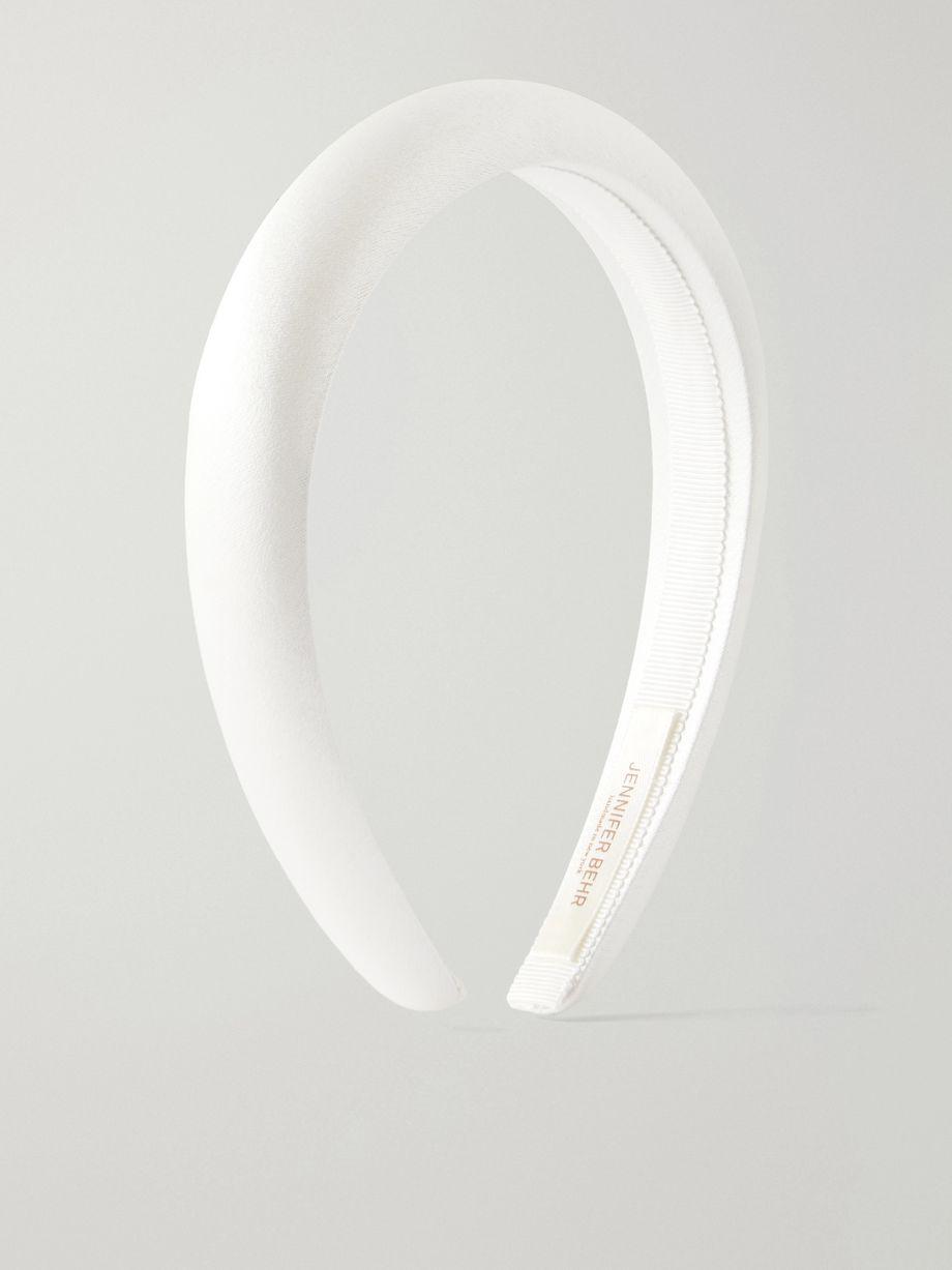 Tori silk-satin headband by JENNIFER BEHR