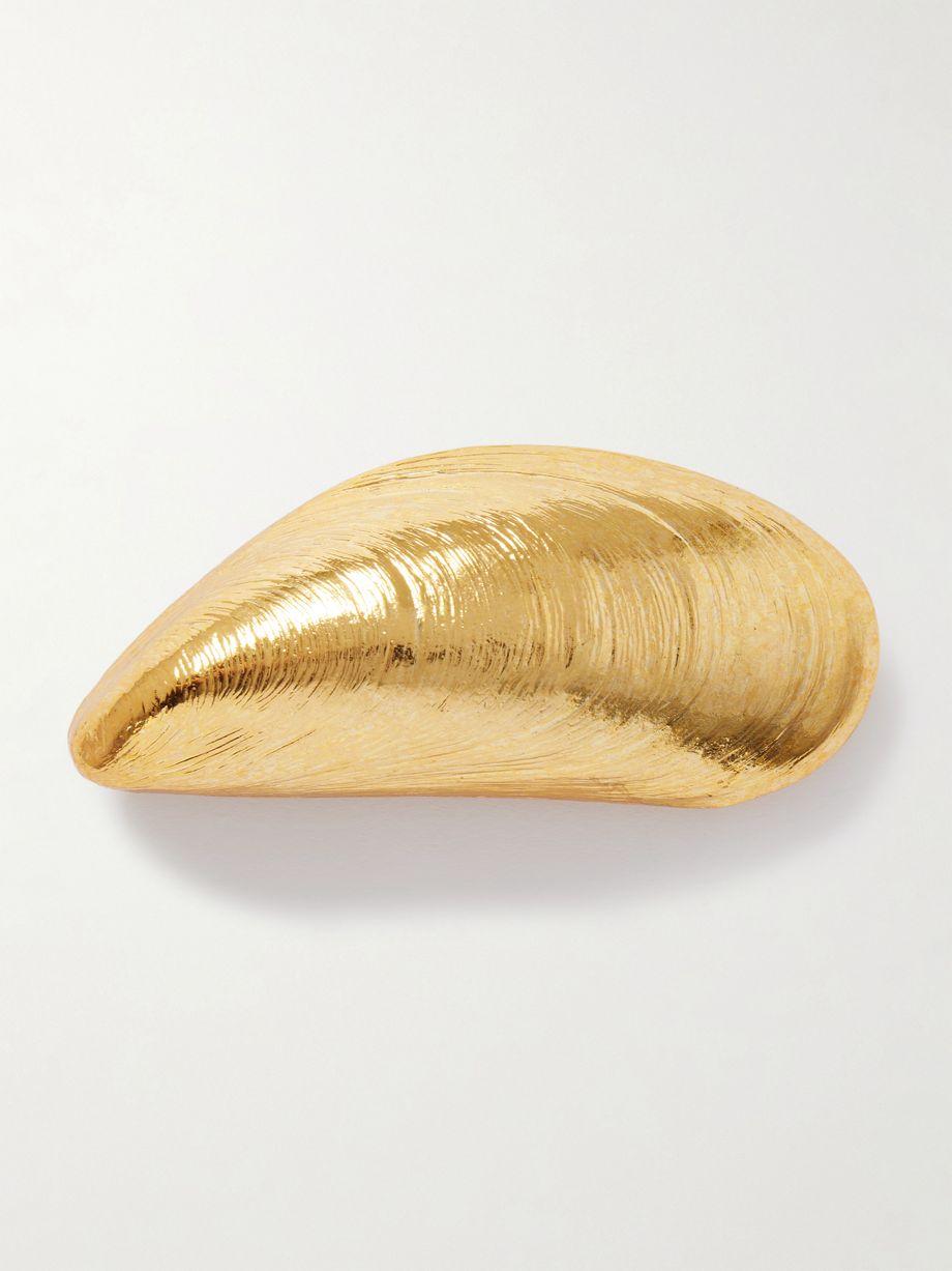Wade gold-plated hair clip by JENNIFER BEHR
