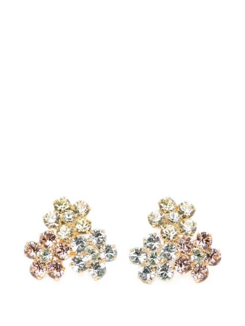 crystal-embellished floral earrings by JENNIFER BEHR