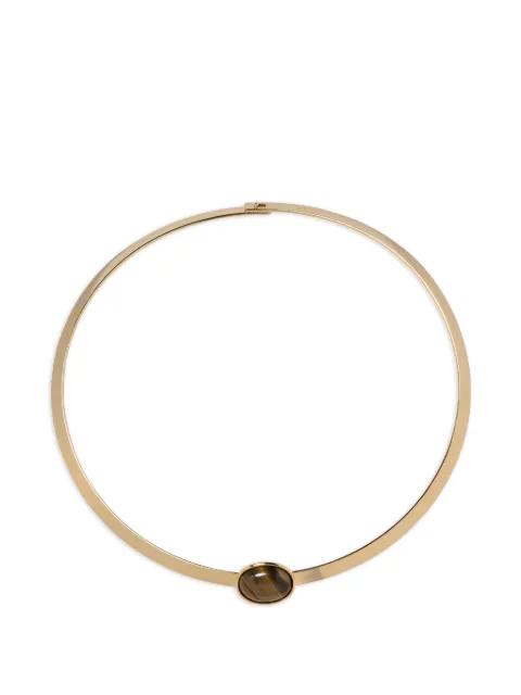 elaine tigers eye collar necklace by JENNIFER BEHR