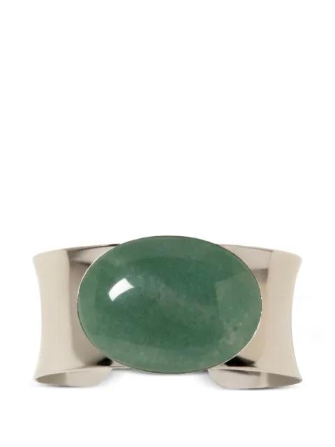 oval stone cuff bracelet by JENNIFER BEHR