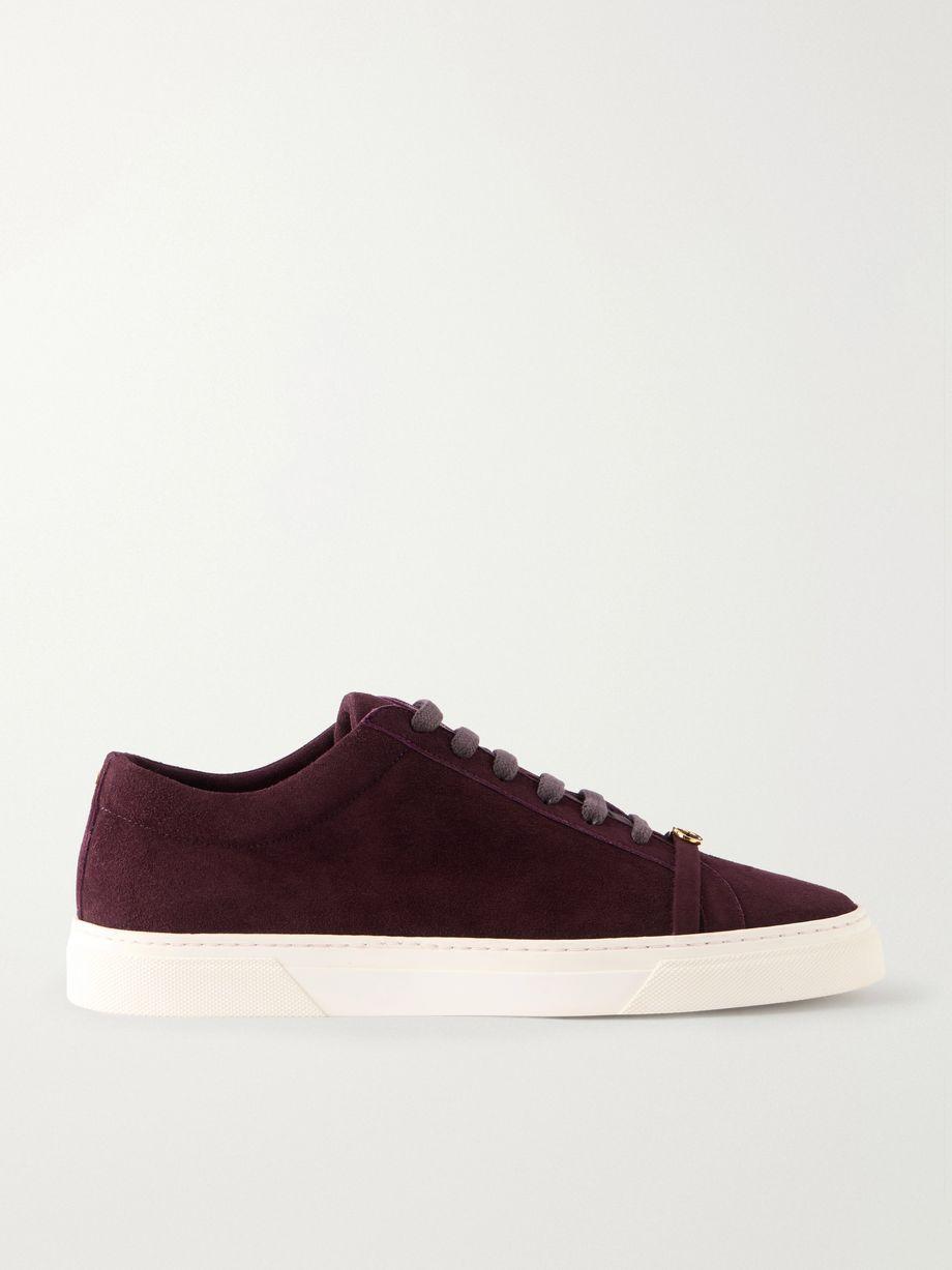 Embellished suede sneakers by JENNIFER CHAMANDI