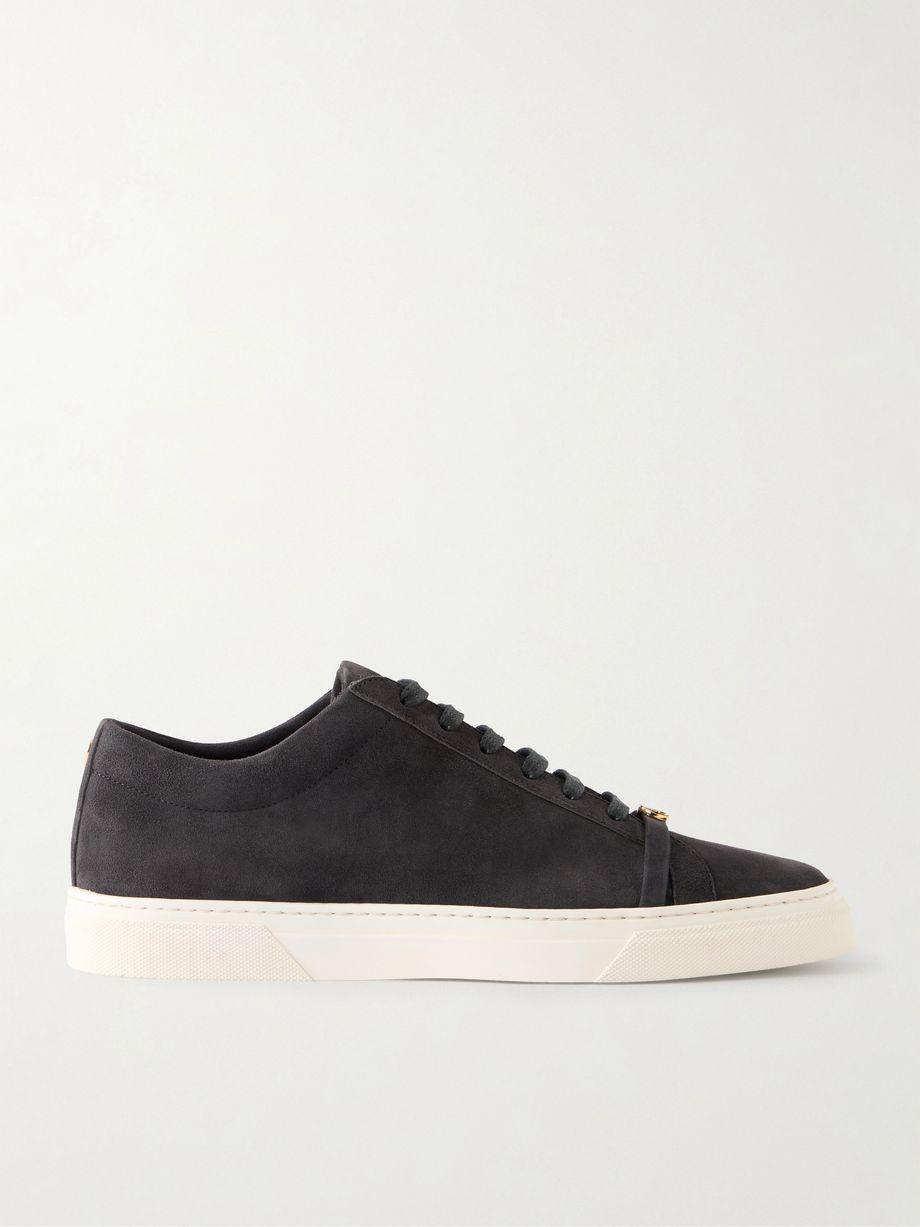 Embellished suede sneakers by JENNIFER CHAMANDI