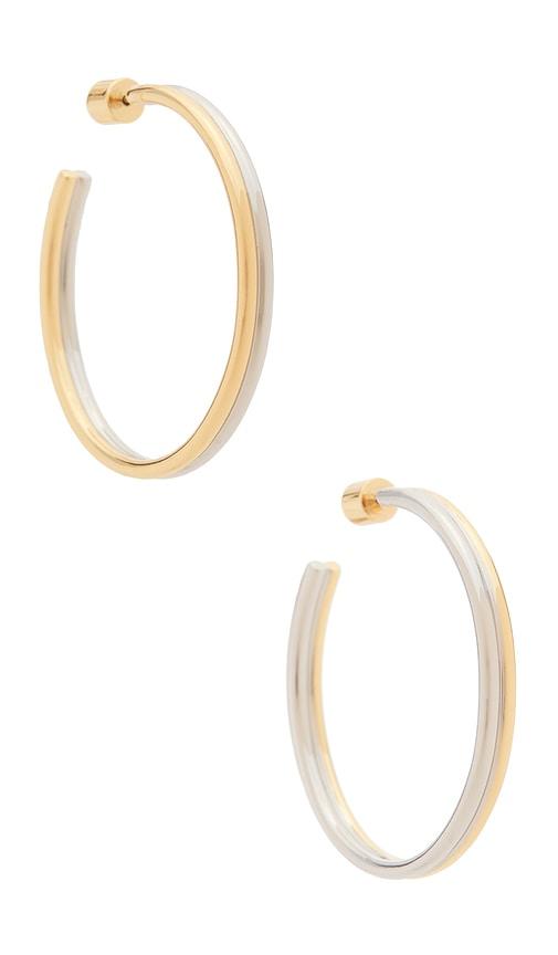 Jennifer Fisher Baby Hoop Earrings in Metallic Gold by JENNIFER FISHER