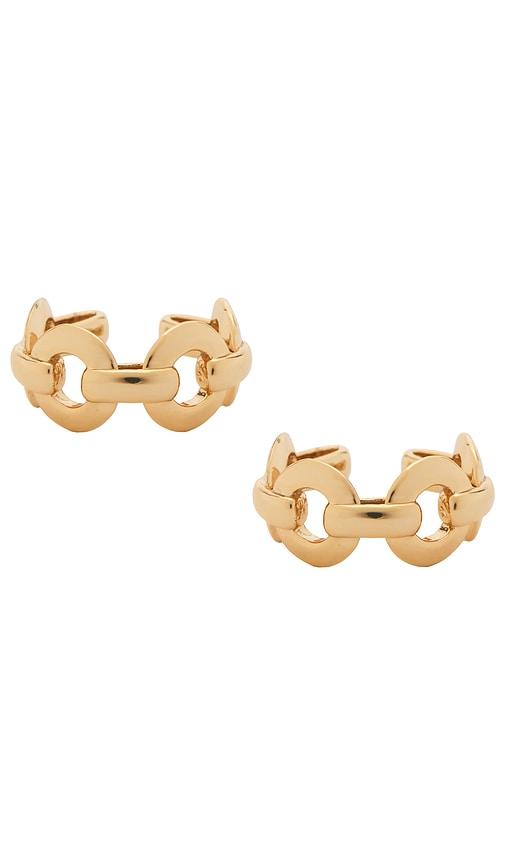 Jennifer Fisher Link Cuff Earrings in Metallic Gold by JENNIFER FISHER