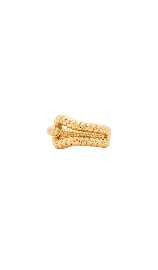 Jennifer Fisher Rope Knot Band Ring in Metallic Gold by JENNIFER FISHER