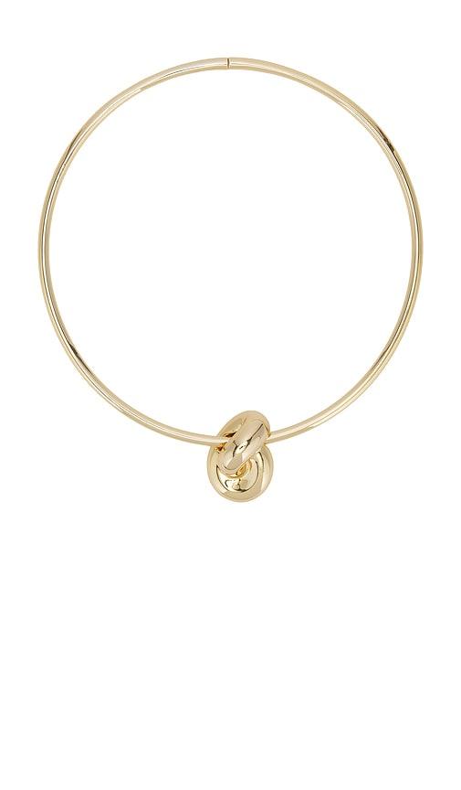 Jennifer Fisher Thin Knot Choker in Metallic Gold by JENNIFER FISHER