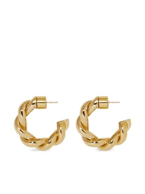 Twisted Lilly Huggie earrings by JENNIFER FISHER