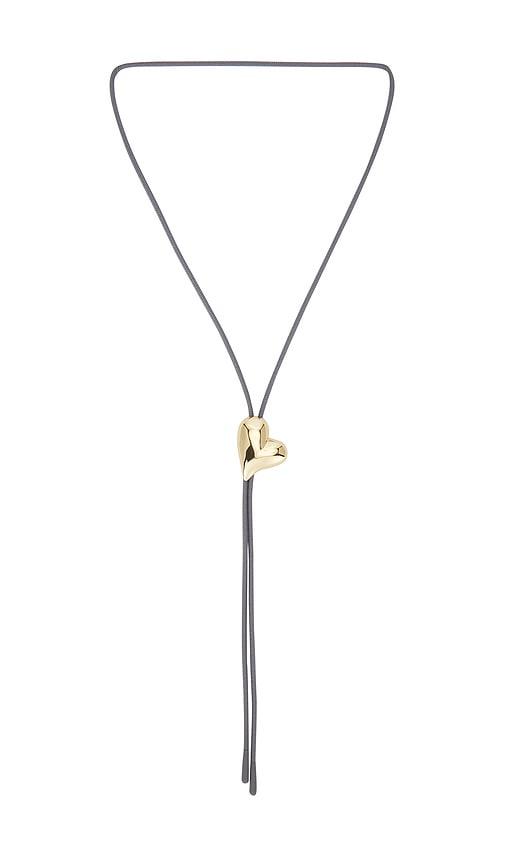 Jenny Bird Art Heart Bolo Tie Necklace in Metallic Gold by JENNY BIRD