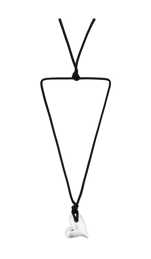 Jenny Bird Art Heart On A String Necklace in Black by JENNY BIRD