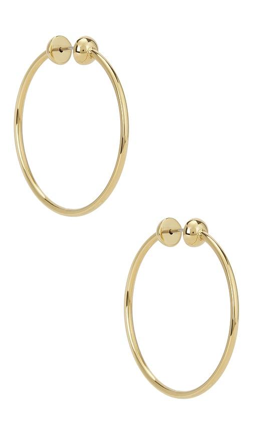 Jenny Bird Icon Small Hoops in Metallic Gold by JENNY BIRD