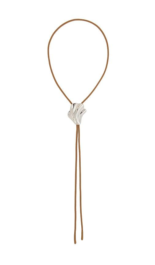 Jenny Bird Lydia Bolo Tie in Metallic Silver by JENNY BIRD