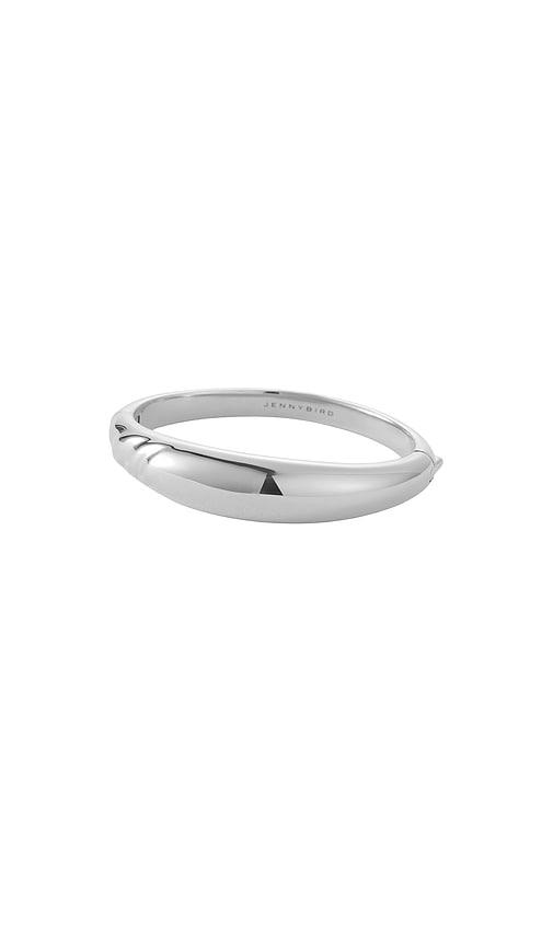 Jenny Bird Nelle Bangle in Metallic Silver by JENNY BIRD