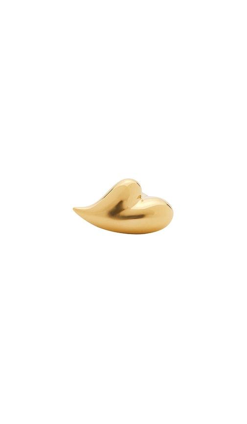Jenny Bird Puffy Heart Ring in Metallic Gold by JENNY BIRD