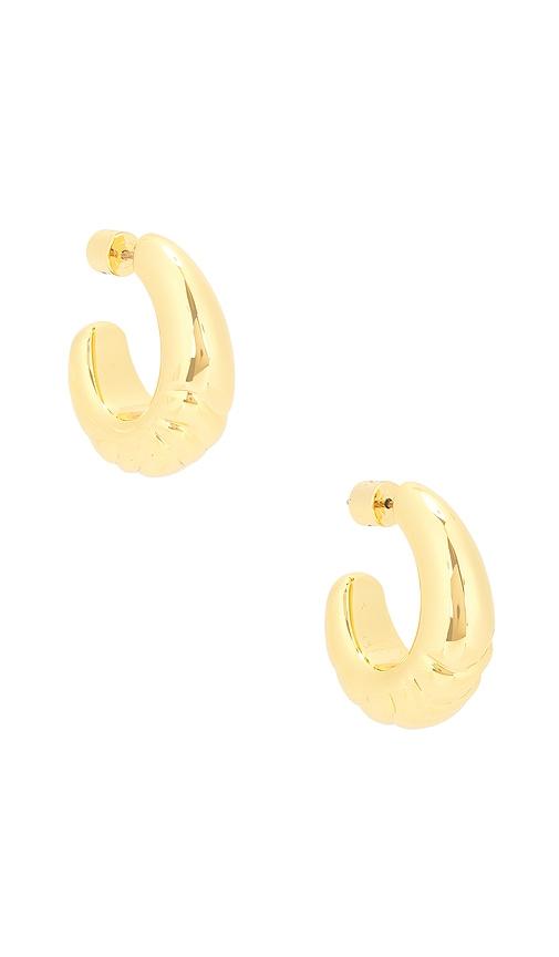 Jenny Bird Slim Nelle Hoops in Metallic Gold by JENNY BIRD