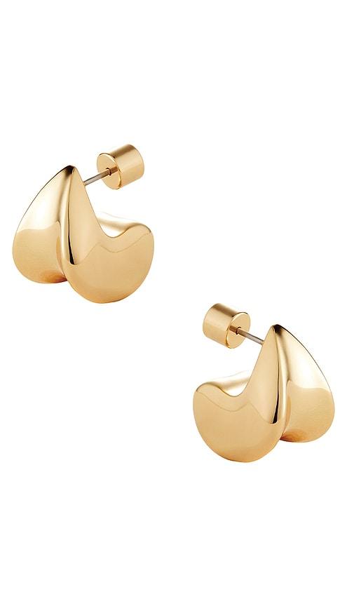 Jenny Bird Small Paige Puffs Earrings in Metallic Gold by JENNY BIRD