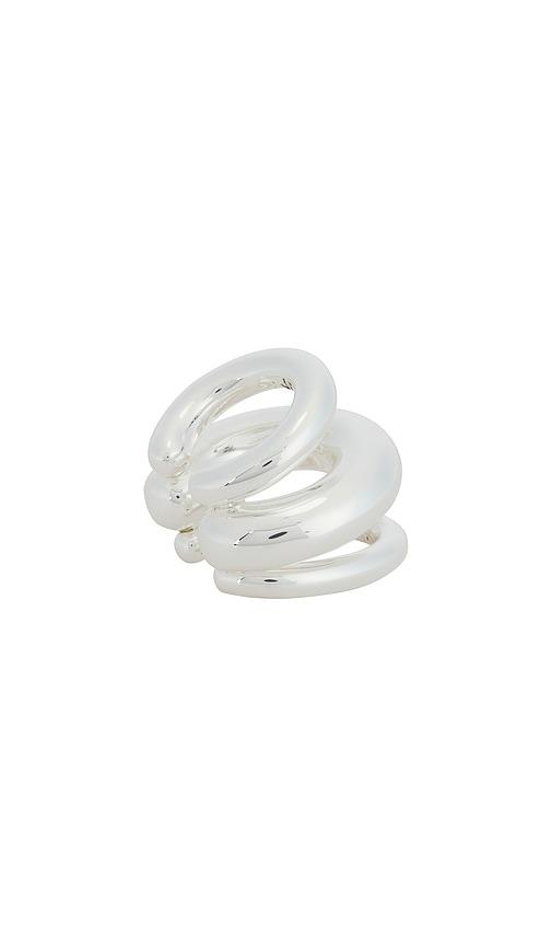 Jenny Bird Tome Triple Ear Cuff in Metallic Silver by JENNY BIRD