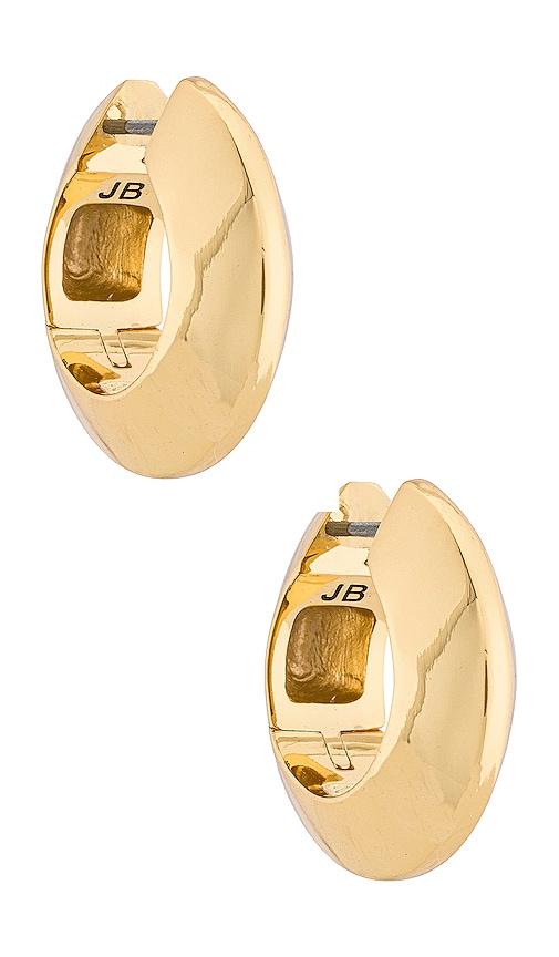 Jenny Bird Wide Hinged Hoops Earrings in Metallic Gold by JENNY BIRD