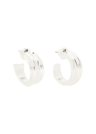 Lennon silver-plated hoop earrings by JENNY BIRD