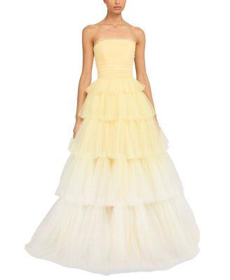 Adore Tiered Bow Gown by JENNY PACKHAM