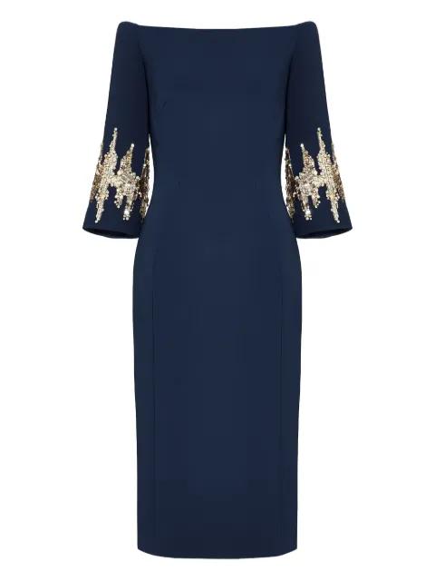 Aster sequin-embellished midi dress by JENNY PACKHAM