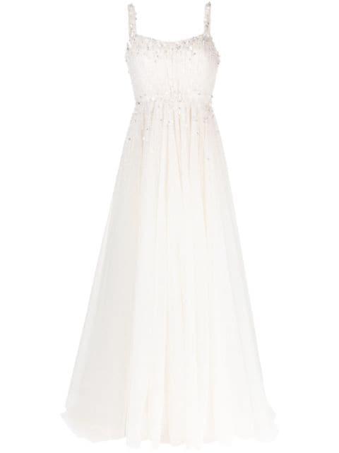 Astrid embellished-tulle bridal gown by JENNY PACKHAM
