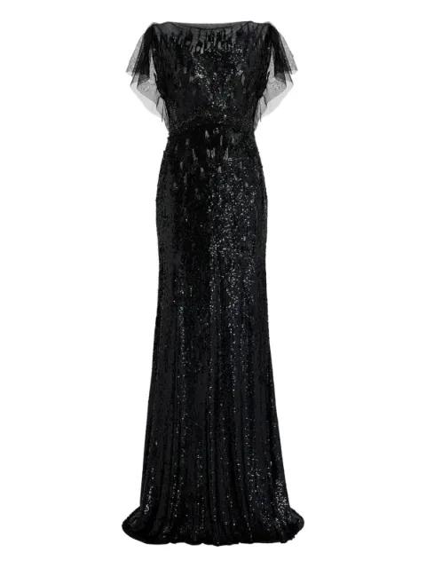 Bonnie sequin-embellished tulle dress by JENNY PACKHAM