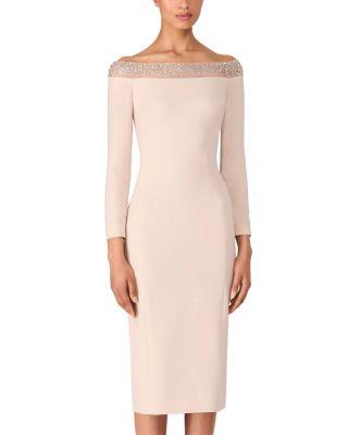 Calypso Off-the-Shoulder Midi Dress by JENNY PACKHAM