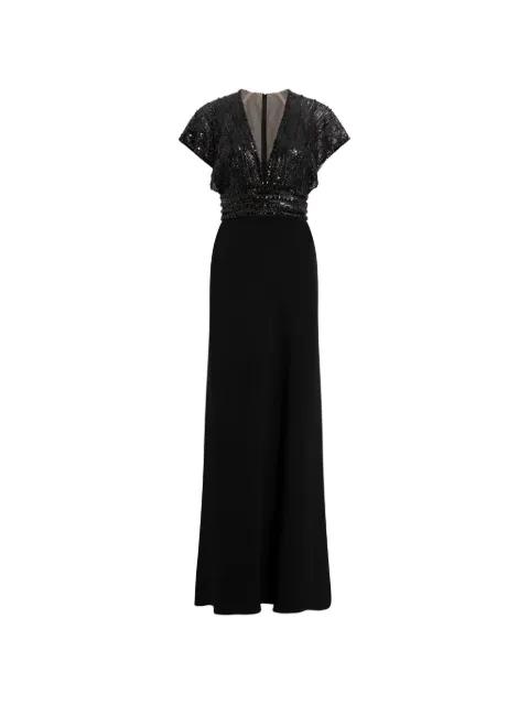 Cary sequin V-neck maxi dress by JENNY PACKHAM