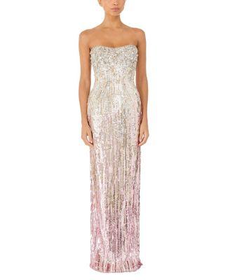 Cesonia Embellished Strapless Maxi Dress by JENNY PACKHAM