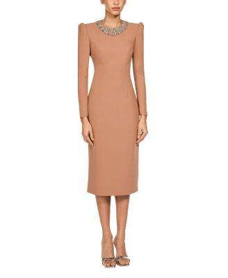 Cora Long-sleeve Midi Dress by JENNY PACKHAM