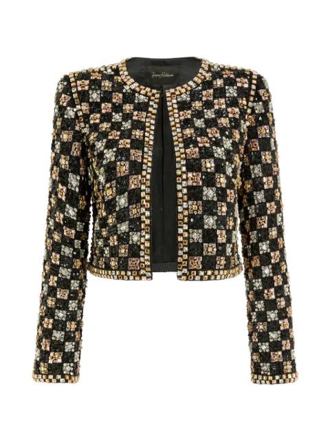 Dahlia crystal-embellished jacket by JENNY PACKHAM