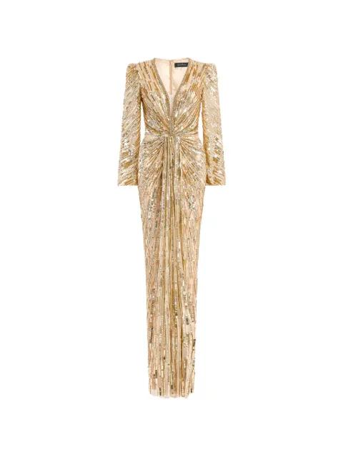 Darcy sequin-embellishment maxi dress by JENNY PACKHAM