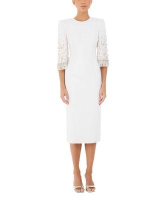 Ebba Crystal-Embellished Midi Dress by JENNY PACKHAM