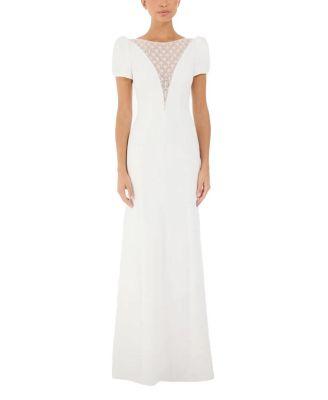 Empress Puff-sleeve Crystal-embellished Maxi Dress by JENNY PACKHAM
