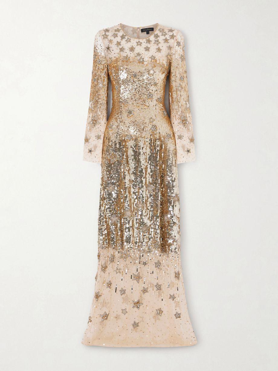 Galactic embellished tulle gown by JENNY PACKHAM