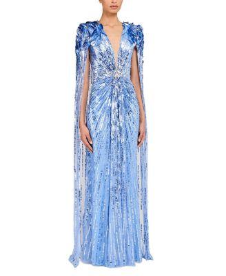 Goldfinger Sequin-Embellished Maxi Dress by JENNY PACKHAM