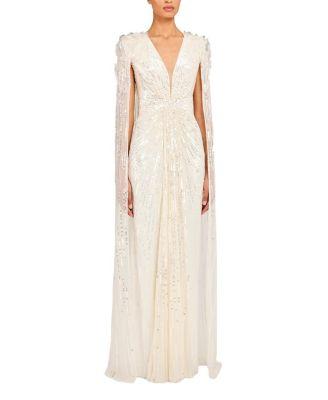 Goldfinger Sequin-Embellished Maxi Dress by JENNY PACKHAM