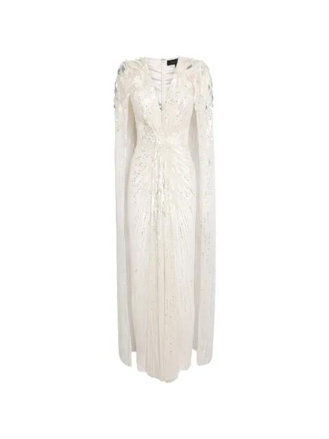 Goldfinger V-neck dress by JENNY PACKHAM