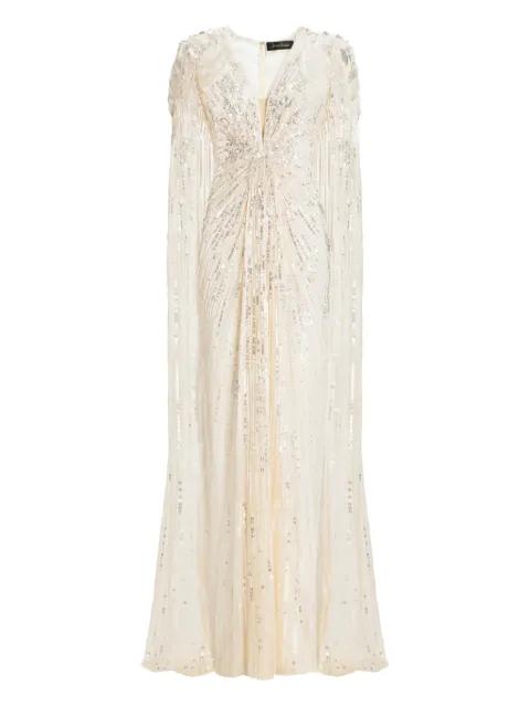 Goldfinger sequin-embellished maxi dress by JENNY PACKHAM