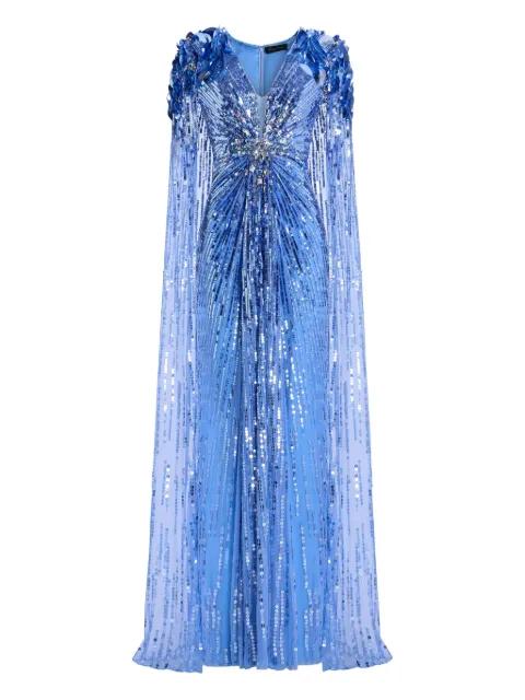 Goldfinger sequin-embellished maxi dress by JENNY PACKHAM
