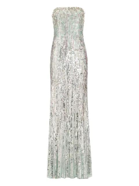 Honesty sequin-embellished maxi dress by JENNY PACKHAM
